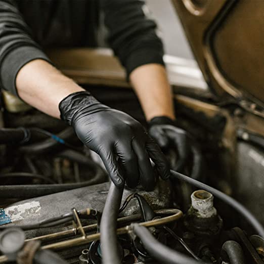 First Glove Volt black 6 mil nitrile exam gloves