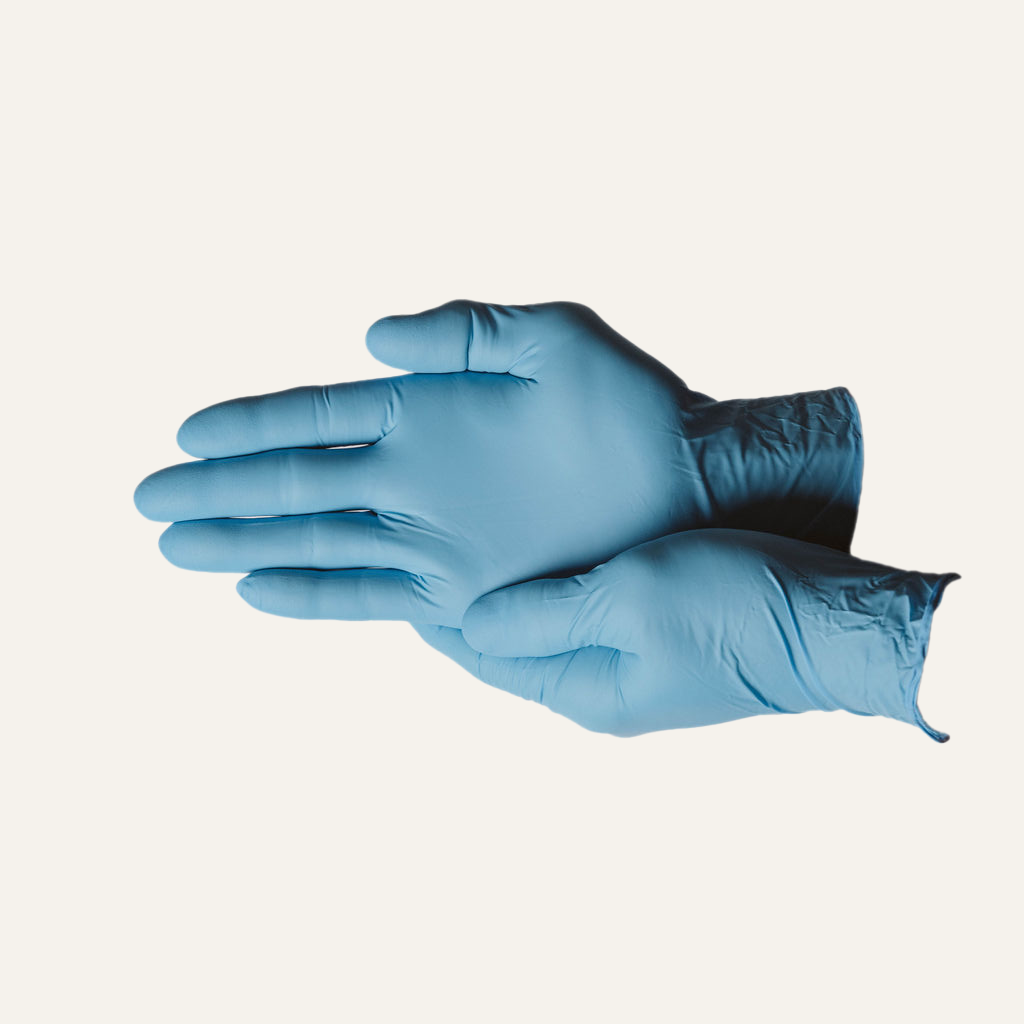 First Glove 4 Mil Nitrile Disposable Exam Gloves Blue / BOX / L