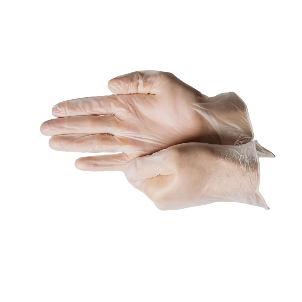 First Glove Essential Clear Vinyl Disposable Gloves - General Purpose