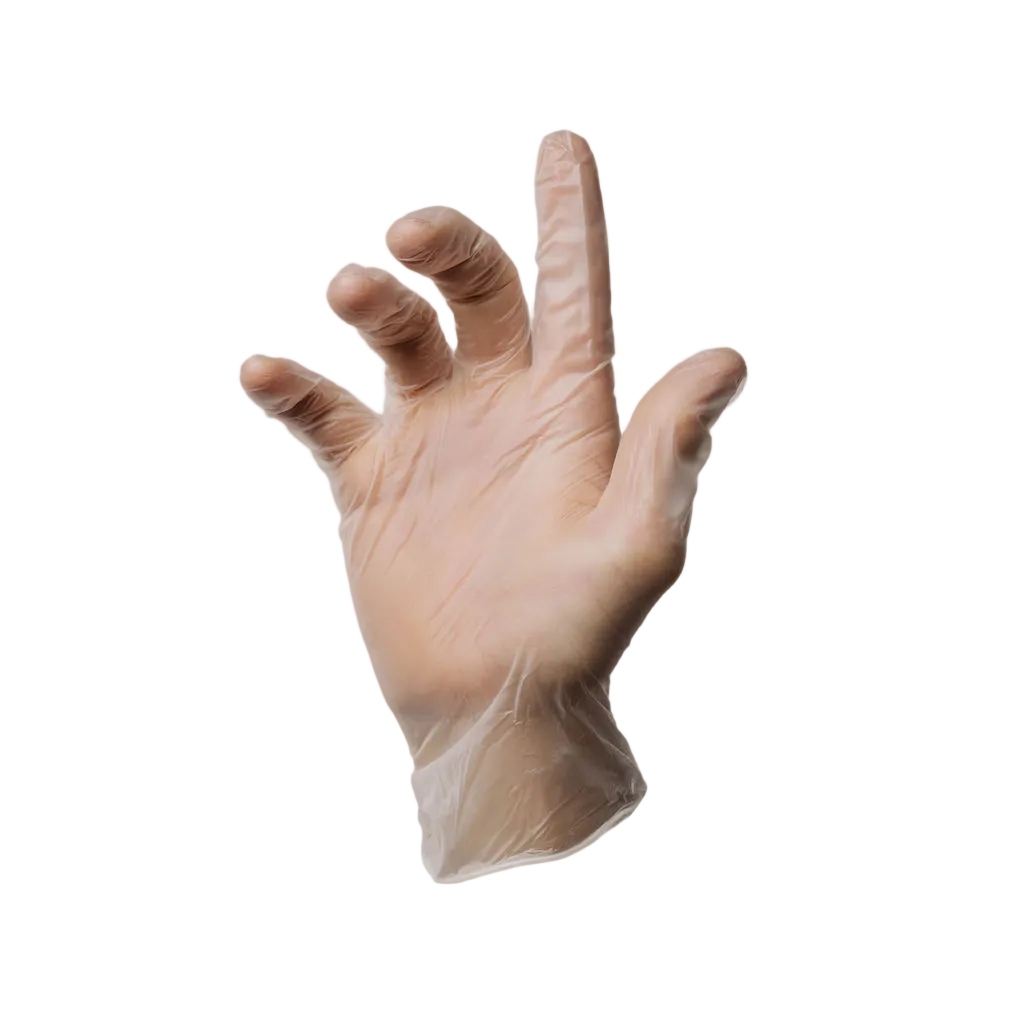 First Glove Essential Clear Vinyl Disposable Gloves - General Purpose