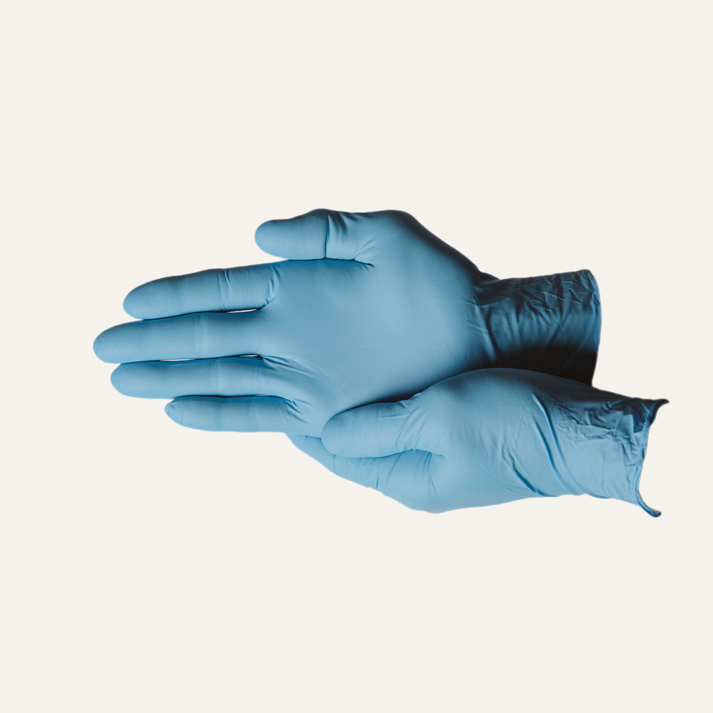 First Glove 4 Mil Blue Nitrile Disposable Exam Gloves