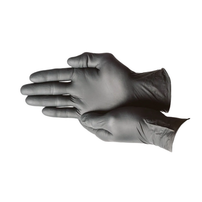 Black Nitrile Exam Gloves, 6 Mil Medical Grade Disposable – Powder-Free, Latex-Free (Tattoo, EMS & Lab) | First Glove Volt