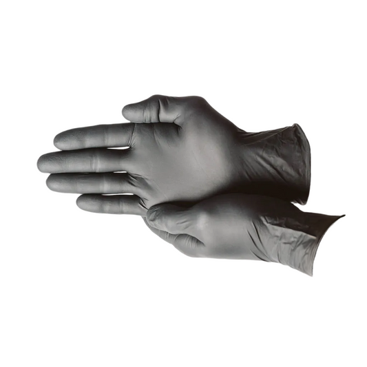 Black Nitrile Exam Gloves, 6 Mil Medical Grade Disposable – Powder-Free, Latex-Free (Tattoo, EMS & Lab) | First Glove Volt